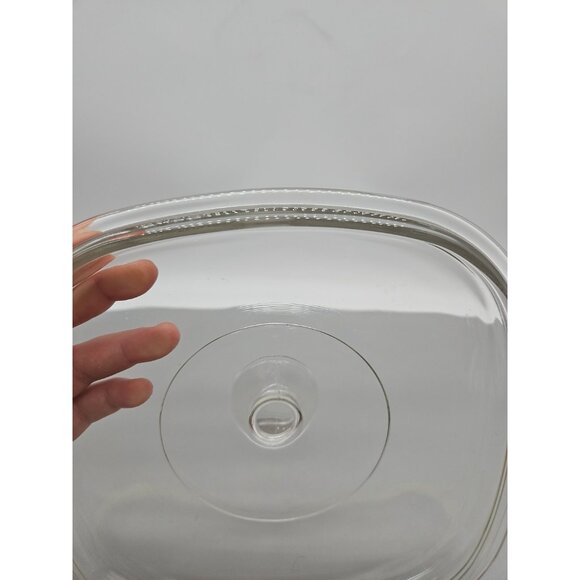Pyrex Replacement Lid Only Square Clear A-9-C 8.5" W/ Round Knob Corningware - Picture 6 of 8
